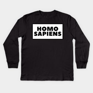 Homo sapiens Kids Long Sleeve T-Shirt